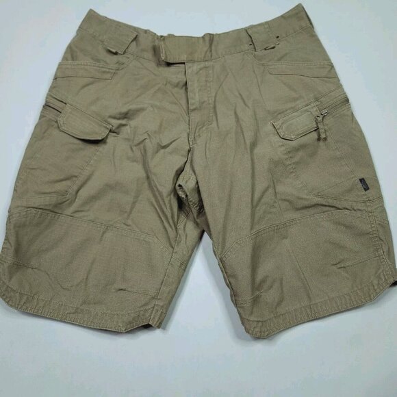 Helkion-Tex Urban Tactical Shorts Lightweight Ripstop Green Outdoor Hiking  40 - Picture 1 of 12